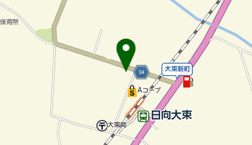 串間警察署大束駐在所の地図画像