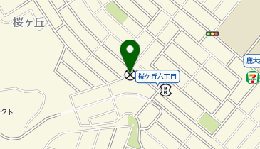 鹿児島南警察署桜ヶ丘団地交番の地図画像