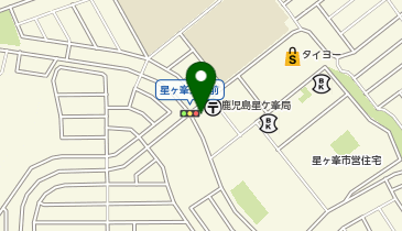 鹿児島南警察署星ヶ峯交番の地図画像