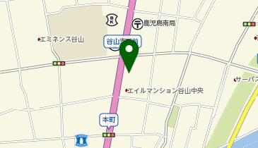 鹿児島南警察署谷山中央交番の地図画像