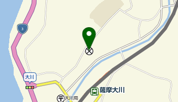 阿久根警察署大川駐在所の地図画像