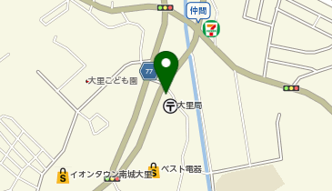 与那原警察署仲程交番の地図画像