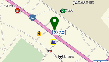 水戸警察署茨大前交番の地図画像