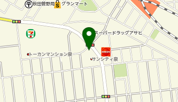 秋田中央警察署泉交番の地図画像