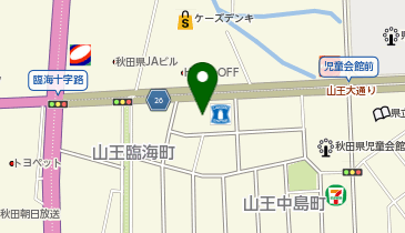 秋田中央警察署山王交番の地図画像