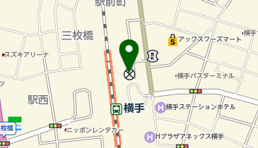 横手警察署横手駅前交番の地図画像