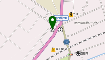 由利本荘警察署西目駐在所の地図画像