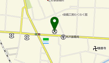 米沢警察署西部交番の地図画像