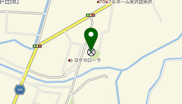 米沢警察署北部交番の地図画像