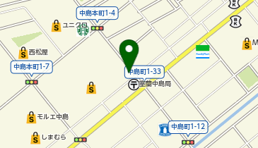 室蘭警察署中島交番の地図画像