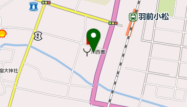 米沢警察署川西駐在所の地図画像