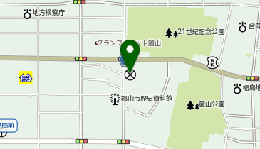 郡山警察署麓山交番の地図画像