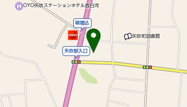 白河警察署矢吹交番の地図画像