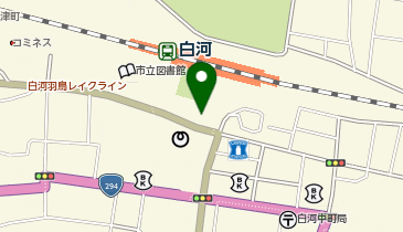 白河警察署駅前交番の地図画像