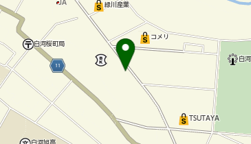 白河警察署東部交番の地図画像