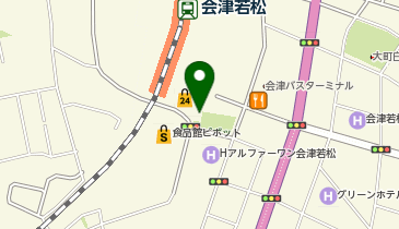 会津若松警察署駅前交番の地図画像