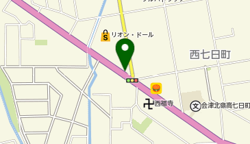 会津若松警察署七日町交番の地図画像