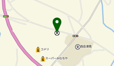 喜多方警察署西会津交番の地図画像