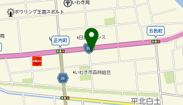 いわき中央警察署五色町交番の地図画像