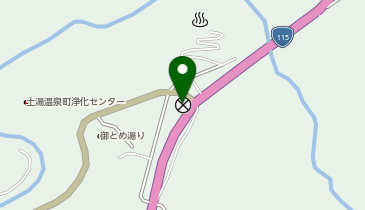 福島警察署土湯駐在所の地図画像