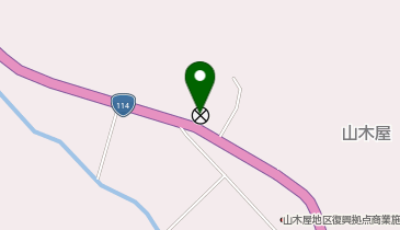 福島警察署山木屋駐在所の地図画像