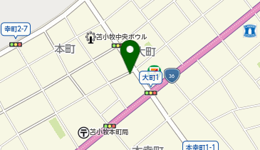 苫小牧警察署本町交番の地図画像