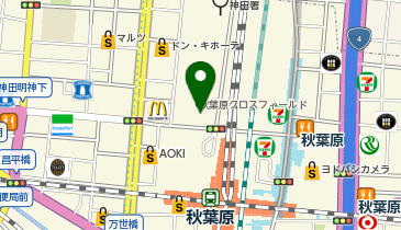 万世橋警察署秋葉原交番の地図画像