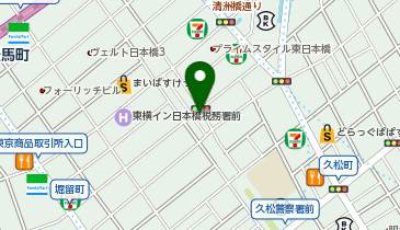 久松警察署問屋橋交番の地図画像