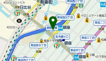 築地警察署数寄屋橋交番の地図画像