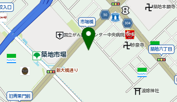 築地警察署中央市場交番の地図画像