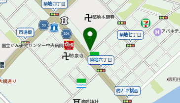 築地警察署小田原町交番の地図画像