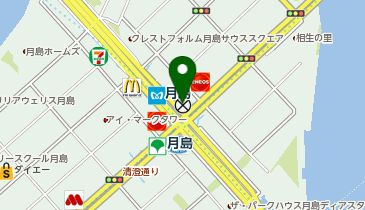 月島警察署佃交番の地図画像