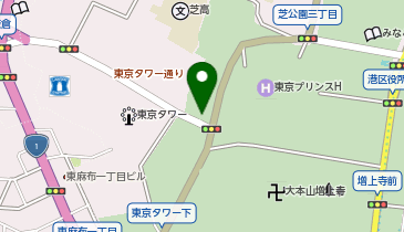 愛宕警察署東京タワー前交番の地図画像