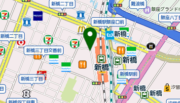 愛宕警察署新橋駅前交番の地図画像