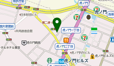 愛宕警察署虎の門交番の地図画像