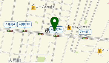 函館中央警察署人見交番の地図画像