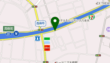 麻布警察署西麻布交番の地図画像