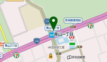 赤坂警察署青山一丁目交番の地図画像