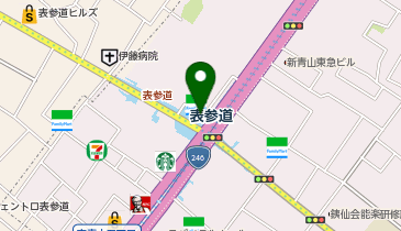 赤坂警察署表参道交番の地図画像