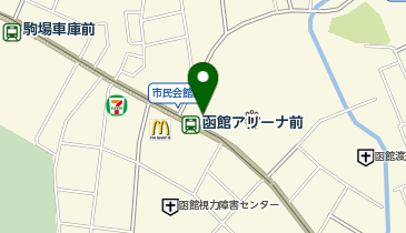 函館中央警察署湯川交番の地図画像