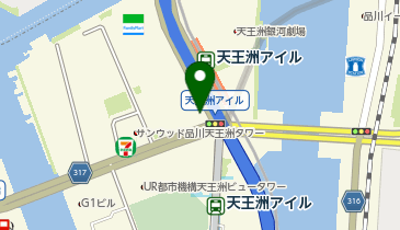 品川警察署天王洲交番の地図画像