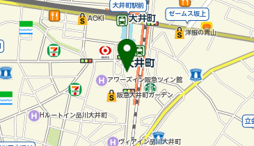 大井警察署大井町駅前交番の地図画像