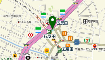 大崎警察署五反田駅前交番の地図画像