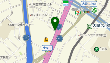 大崎警察署中原口交番の地図画像