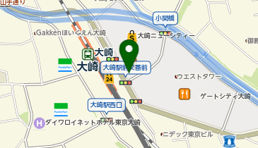 大崎警察署大崎駅前交番の地図画像