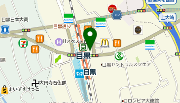 大崎警察署目黒駅前交番の地図画像