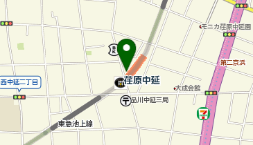 荏原警察署荏原中延駅前交番の地図画像