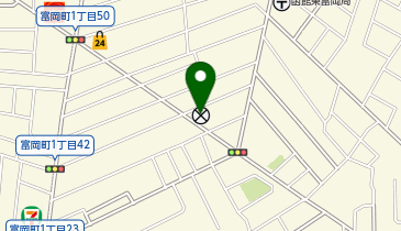 函館中央警察署富岡交番の地図画像