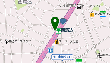 池上警察署西馬込交番の地図画像