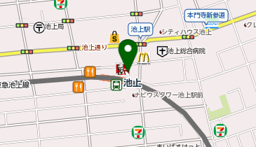 池上警察署池上駅前交番の地図画像